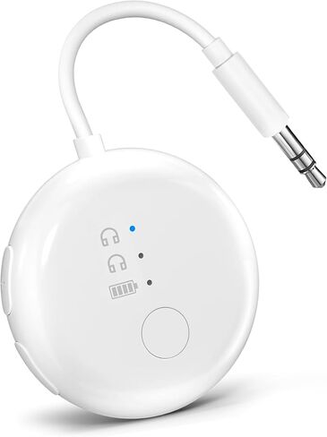 Avantree Soundjet R1 - محول Bluetooth Airplane لسماعات الرأس و Airpods رحلة السفر ، APTX Adaptive ، بطارية 20 ساعة ، جهاز إرسال صوت لاسلكي مع Chipset Qualcomm - Pink in Saudi Arabia