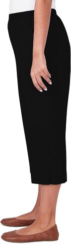 Alfred Dunner Women's Button Hem Denim Capri Pant Size 12 White in Saudi Arabia