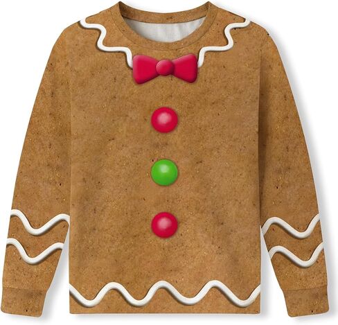 Besserbay Usisex Kid's Christmas Top Top Funny Long Sleeve Shirt 4-12 Years in Saudi Arabia