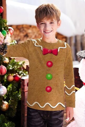 Besserbay Usisex Kid's Christmas Top Top Funny Long Sleeve Shirt 4-12 Years in Saudi Arabia