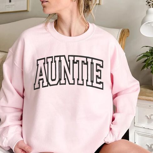 Personalized Mama Sweatshirt With Names On Sleeve, Custom Embroidered Birthday Gift For Mom in Kuwait