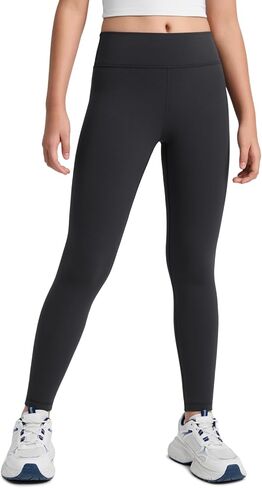 CRZ YOGA Fleece Lined Full Length Leggings for Girls - Matte Casual Athletic High Waist Pants Thermal Winter Warm Teen in Saudi Arabia