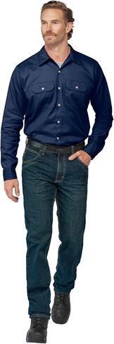 Bulwark Fr Men's Flame Resistant 7 Oz Cotton Shirt مع تنفيس الأكمام in Saudi Arabia