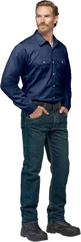Bulwark Fr Men's Flame Resistant 7 Oz Cotton Shirt مع تنفيس الأكمام in Saudi Arabia