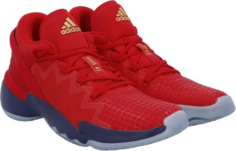 حذاء Don 2 Adidas الذي أصدره فريق Kansas Jayhawks من برنامج كرة السلة - مقاس 13.5 - برامج الكلية in Saudi Arabia