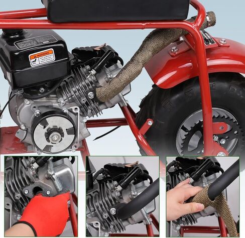 Mini Bike Center Center EXIT EXIT MISE KIT متوافقة مع COLEMAN CT100U CC100X MASSIMO MB100 F-RP GMB100 RASCAL LITE PREDATOR 79CC 98CC 99CC 3.0HP 154F أجزاء المحرك الملونة in Saudi Arabia
