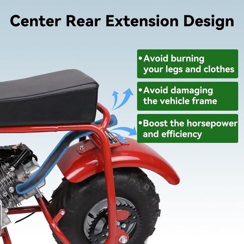 Mini Bike Center Center EXIT EXIT MISE KIT متوافقة مع COLEMAN CT100U CC100X MASSIMO MB100 F-RP GMB100 RASCAL LITE PREDATOR 79CC 98CC 99CC 3.0HP 154F أجزاء المحرك الملونة in Saudi Arabia