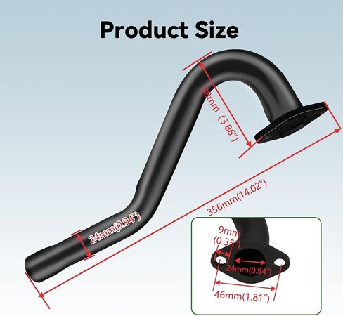 Mini Bike Center Center EXIT EXIT MISE KIT متوافقة مع COLEMAN CT100U CC100X MASSIMO MB100 F-RP GMB100 RASCAL LITE PREDATOR 79CC 98CC 99CC 3.0HP 154F أجزاء المحرك الملونة in Saudi Arabia