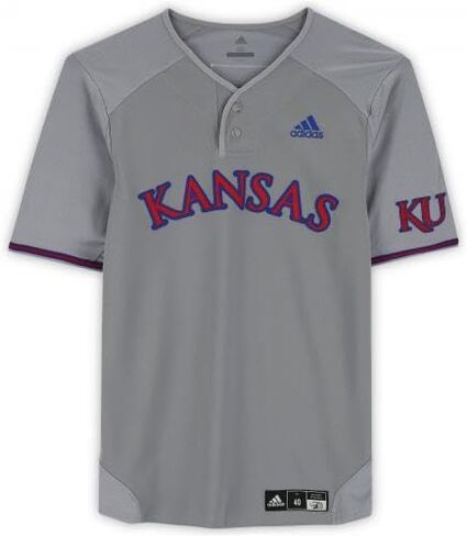 Kansas Jayhawks Team-Issued #54 Gray Jersey from the Baseball Program - Size 40 - College Programs in Saudi Arabia