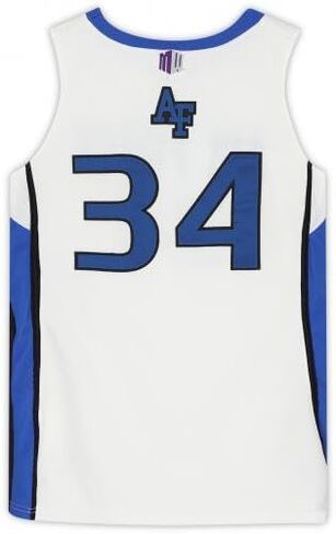 Air Force Falcons Team-Issued #34 White, Blue, and Jersey from the Basketball Program - Size L - College Programs in Saudi Arabia