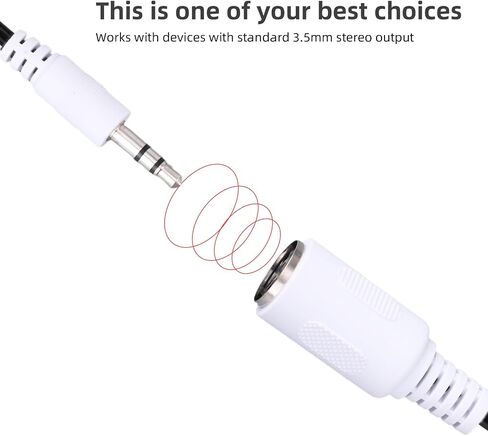 2pcs Type-A MIDI to 3.5mm Adapter, 14" Breakout Cable MIDI Female to TRS 3.5mm Male Audio Converter Accessories for Keyboards Synths & DAWs in Saudi Arabia