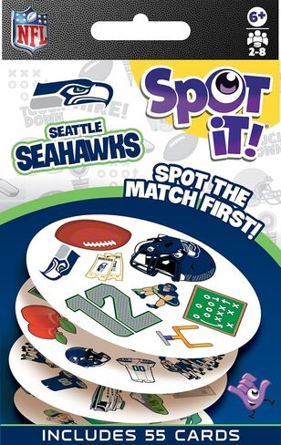 MasterPieces Game Day - NFL Seattle Seahawks Spot It Game For Kids, Adults, and Family in Saudi Arabia