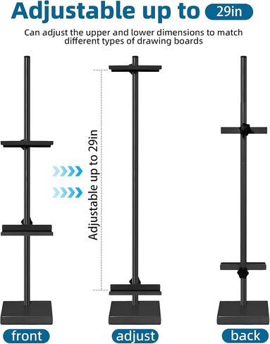Adjustable Tabletop Easel Stand, 29" Picture Easels for Display Metal Picture Frame Holder Stand Table for Art, Photo in Saudi Arabia