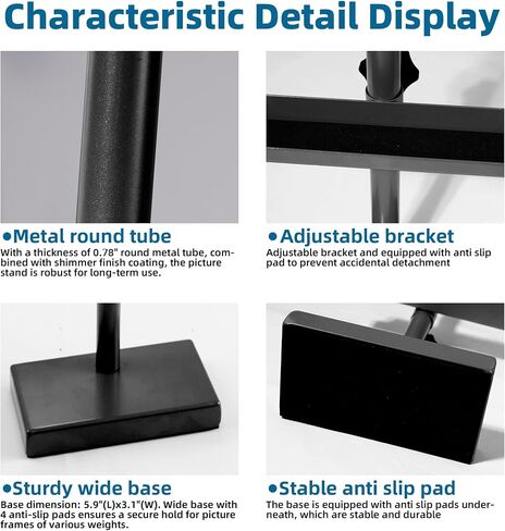 Adjustable Tabletop Easel Stand, 29" Picture Easels for Display Metal Picture Frame Holder Stand Table for Art, Photo in Saudi Arabia