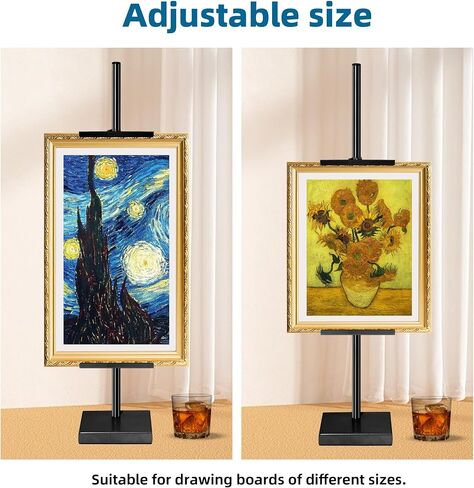 Adjustable Tabletop Easel Stand, 29" Picture Easels for Display Metal Picture Frame Holder Stand Table for Art, Photo in Saudi Arabia