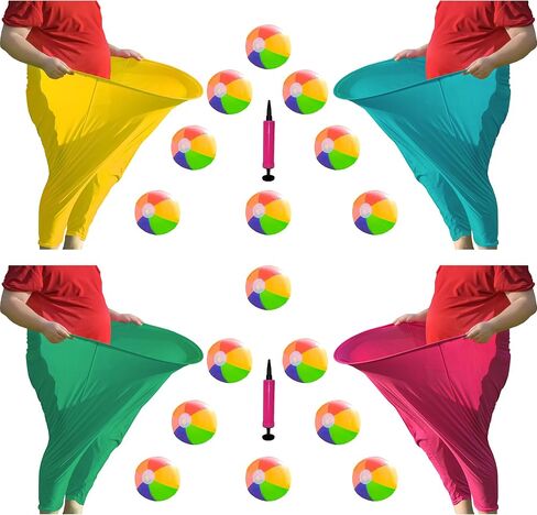 لعبة Granny Pants Yard، مجموعة تتابع الكرة المرحة القابلة للنفخ مع سراويل Granny Giant القابلة للتمدد، لعبة Ganny Pants في الهواء الطلق، كرات ومضخة، مجموعة ألعاب ميدانية لحفلات لم شمل العائلة in Saudi Arabia