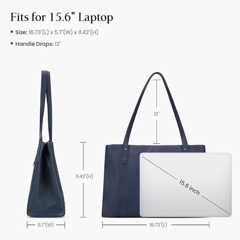 Befen Leature Leather Leather Captop Bag for Women ، Womens 15.6 Inch Computer Facs Work Totes Lave Conder Formes Handbags in Saudi Arabia