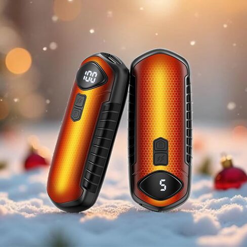 Hand Warmers Rechargeable 2 Pack, Electric Hand Warmer, 2-Second to 131°F with 5 Heat Levels, USB-C Portable Pocket Heater Handwarmers, UL Certified for Camping, Hunting, Gifts for Women Men in Saudi Arabia
