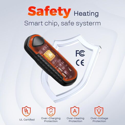 Hand Warmers Rechargeable 2 Pack, Electric Hand Warmer, 2-Second to 131°F with 5 Heat Levels, USB-C Portable Pocket Heater Handwarmers, UL Certified for Camping, Hunting, Gifts for Women Men in Saudi Arabia