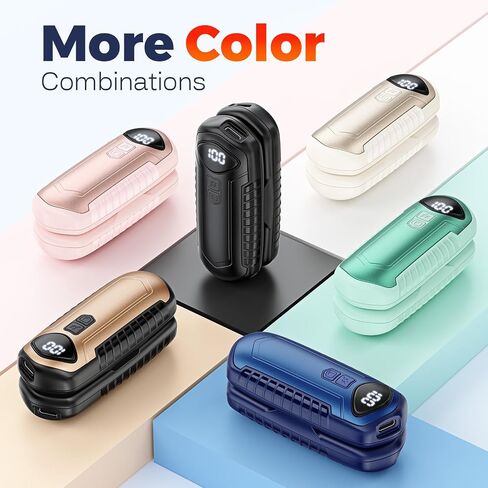 Hand Warmers Rechargeable 2 Pack, Electric Hand Warmer, 2-Second to 131°F with 5 Heat Levels, USB-C Portable Pocket Heater Handwarmers, UL Certified for Camping, Hunting, Gifts for Women Men in Saudi Arabia