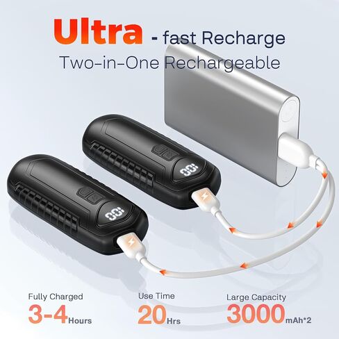 Hand Warmers Rechargeable 2 Pack, Electric Hand Warmer, 2-Second to 131°F with 5 Heat Levels, USB-C Portable Pocket Heater Handwarmers, UL Certified for Camping, Hunting, Gifts for Women Men in Saudi Arabia