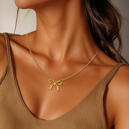 18k Gold Plated Softball Bow Necklace for Women, Dainty Softball Game Day Pendant necklace, Trendy Sport Jewelry Accessories Birthday Christmas Gift for Softball Team Fan Player Coach Friend Mom (Gold) in Saudi Arabia