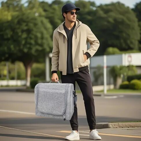 Large Hat Bag for Baseball Caps, Stackable Hat Organizer Bag, Hat Travel Case, Cap Storage Bag, Portable Hat Carrier for 24 Ball Caps, Black in Saudi Arabia