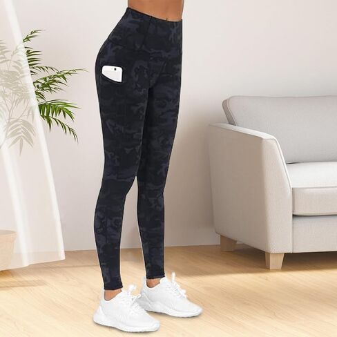 Women’s High Waisted Yoga Pants with Side Pockets for Gym Fitness Running and Everyday Wear in Saudi Arabia