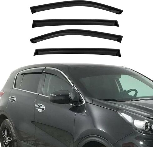 OMAC Front Bug Shield Hood Deflector Guard for Kia Sportage 2023-2025 Black Smoke in Saudi Arabia