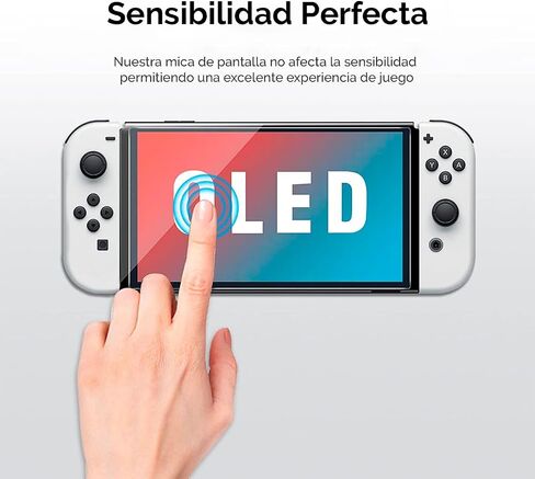 2 Pack Tempered Glass Mica for Nintendo Switch Tempered Glass 9H 0.33 mm Thickness 2 Pieces Compatible with Nintendo Switch (Nintendo Switch Lite 2019) in Saudi Arabia