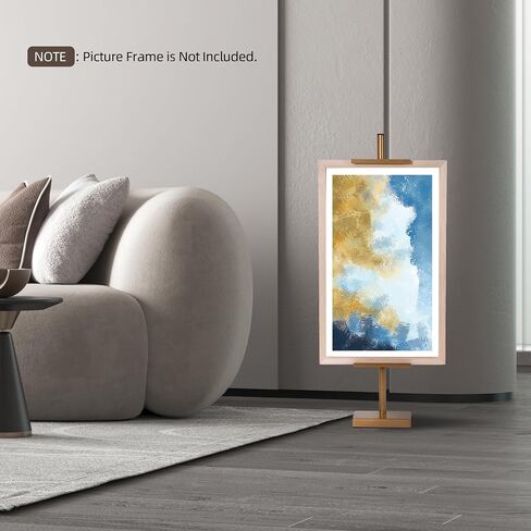 Adjustable Tabletop Easel Stand for Picture Frames up to 30" H - Metal Frame Holder Stand for Sign, Artwork, Canvas Display - Compact Black Small Easel Stands for Home Office Galleries in Kuwait