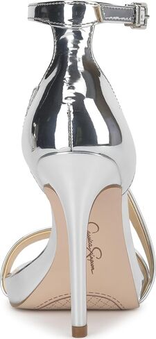 Jessica Simpson Women's Rayli Heeled Sandal, White Satin, 6.5 in Saudi Arabia