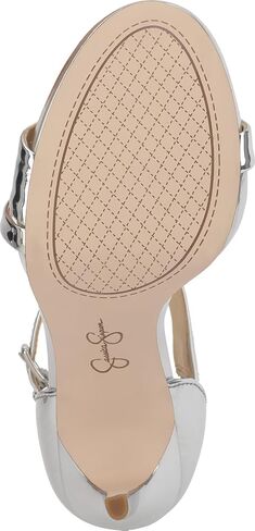 Jessica Simpson Women's Rayli Heeled Sandal, White Satin, 6.5 in Saudi Arabia