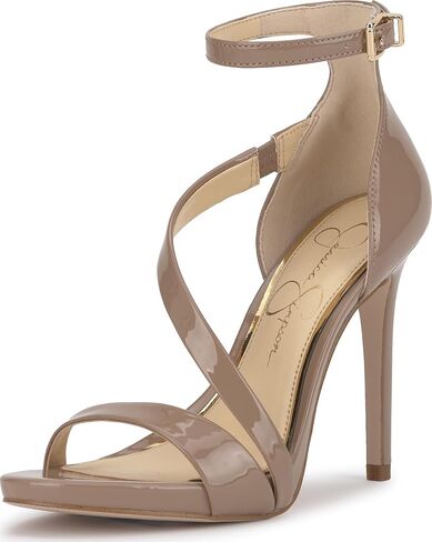 Jessica Simpson Women's Rayli Heeled Sandal, White Satin, 6.5 in Saudi Arabia