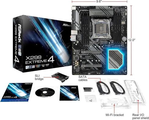 ASRock X299 Taichi CLX Intel X-Series LGA 2066 DDR4 4200+(OC) 256GB ATX Mohterboard SATA3 6.0 Gb/s WiFi in Saudi Arabia