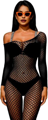 انظر من خلال امتداد بذلة واحدة قطعة واحدة للنساء ، نصف الأكمام الإبهام ثقب الزي bodysuit in Saudi Arabia