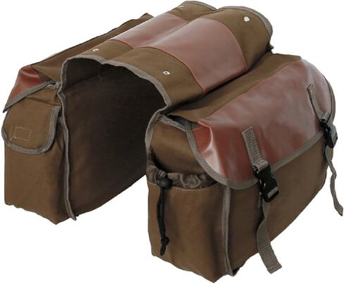 JEELAD Bike Rack Bag Black Green Khaki Bicycle Panniers Bike Saddle Rear Rack Bag for Grocery Shopping Commuter Cycling Trip (Khaki) in Kuwait