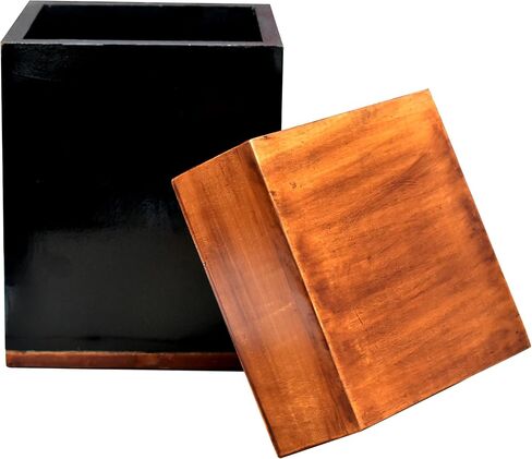 Wood Urn for Human Ashes | Border Engraved Rosewood Wooden Urns Large Size 200 Cubic Inches | Handcrafted Memorial Urns for Adults | Velvet Bag Included in Saudi Arabia