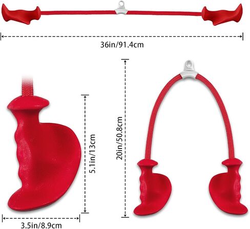 Tricep Rope Ergonomic Tricep Pull Down Attachment 36In - Rope Attachment for Cable Machine Pulley System Gym Home Triceps Rope Cable Attachment Workout Equipment in Saudi Arabia