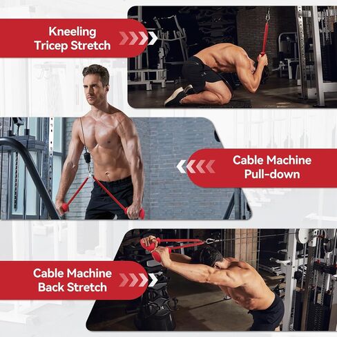 Tricep Rope Ergonomic Tricep Pull Down Attachment 36In - Rope Attachment for Cable Machine Pulley System Gym Home Triceps Rope Cable Attachment Workout Equipment in Saudi Arabia