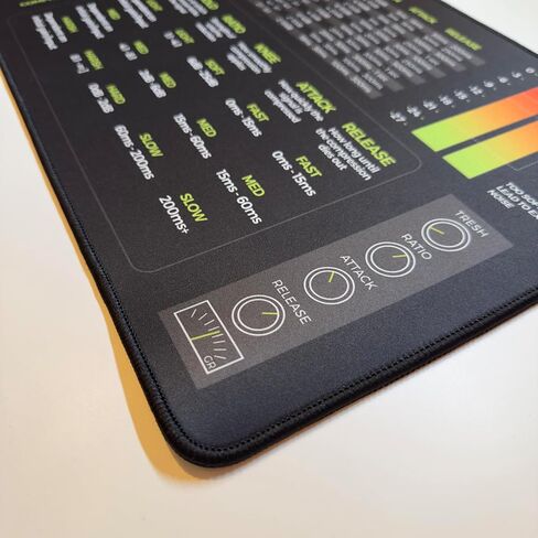 Mixing & Mastering Cheat Sheet Mousepad – 35×25cm (13.8"x9.8") & 80×30cm (31.5"x11.8") – Studio Desk Mat for Music Producers, DJs & Engineers – LED Version Available in Saudi Arabia