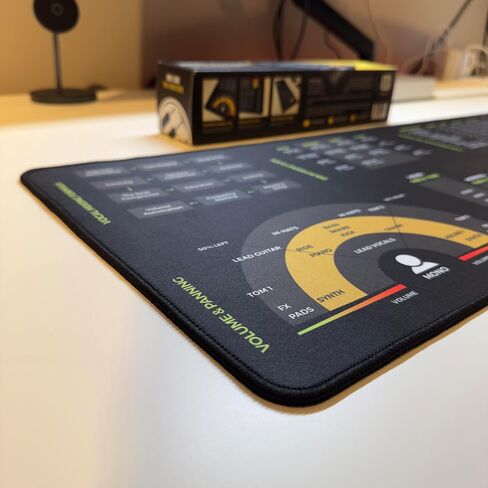 Mixing & Mastering Cheat Sheet Mousepad – 35×25cm (13.8"x9.8") & 80×30cm (31.5"x11.8") – Studio Desk Mat for Music Producers, DJs & Engineers – LED Version Available in Saudi Arabia