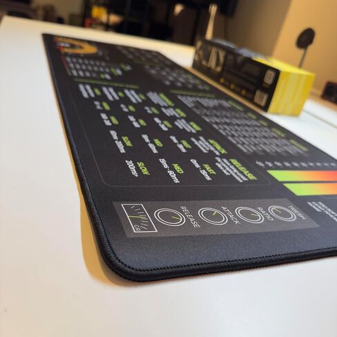 Mixing & Mastering Cheat Sheet Mousepad – 35×25cm (13.8"x9.8") & 80×30cm (31.5"x11.8") – Studio Desk Mat for Music Producers, DJs & Engineers – LED Version Available in Saudi Arabia