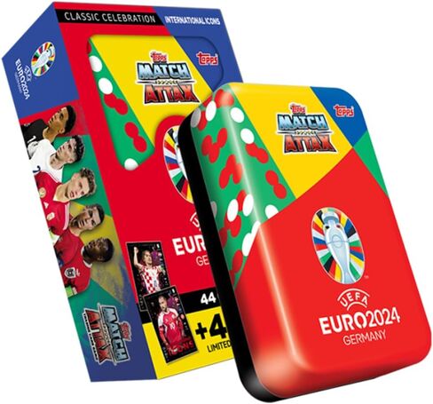Topps Official Euro 2024 Match Attax - Mega Tin 3 - أيقونات عالمية، محايدة in Saudi Arabia