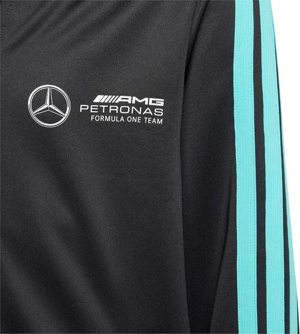 قميص مرسيدس للأولاد من أديداس - AMG Petronas Formula One Team بغطاء رأس كامل in Saudi Arabia