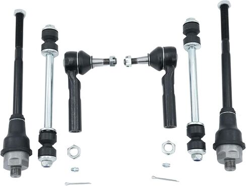 4PCS Front Inner & Outer Tie Rod End Kit for Kia Sedona 2006-2014, Hyundai Entourage 2007-2009 Replace# EV800299 ES800371 ES800372 in Kuwait