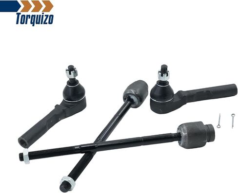 4PCS Front Inner & Outer Tie Rod End Kit for Kia Sedona 2006-2014, Hyundai Entourage 2007-2009 Replace# EV800299 ES800371 ES800372 in Saudi Arabia