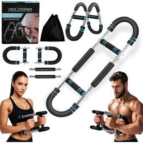 Adjustable Power Twister Arm Trainer (60–110 lbs) – Heavy-Duty Alloy Steel Chest, Arm & Shoulder Workout Bar for Men & Women, Portable Home Gym Strength Equipment with Non-Slip Grip & Storage Bag in Saudi Arabia