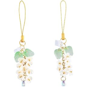 SUNNYCLUE 1 Box 7 Pcs Phone Charms Set Dust Plug Charm Cellphone Charm Spring Flower Phone Charm Glass Pearl Beads Phone Strap Charm Anti Dust Plugs for Women Adult Moblie Phone Port Decoration in Kuwait