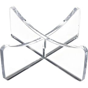 4-Pack Acrylic Basketball Stand, Display for Basketball, Rugby, Football, Soccer, Volleyball & Memorabilia. Clear Sports Ball & Trophy Holder, Perfect for Home, Office or Store. in Saudi Arabia